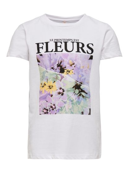 T-Shirt FLEURS Mädchen Only