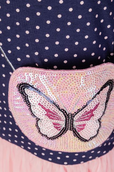 Kleid Schmetterlingstasche Mädchen happy girls