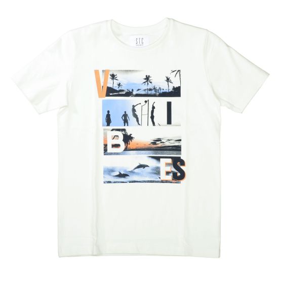 T-Shirt VIBES Fotoprint Jungen Staccato
