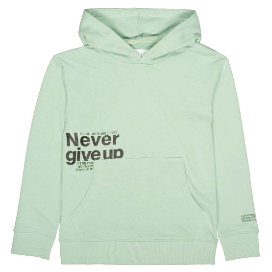 Kapuzensweat Never give up! Jungen Staccato