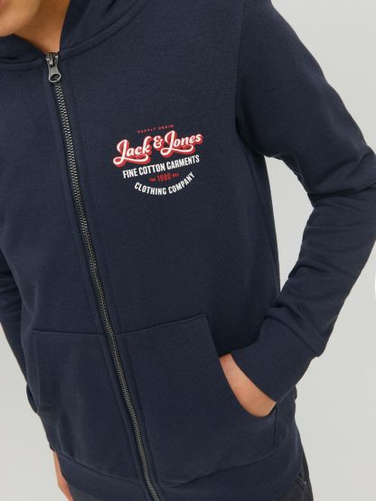 Sweatjacke mit Kapuze & Logo Jungen Jack & Jones