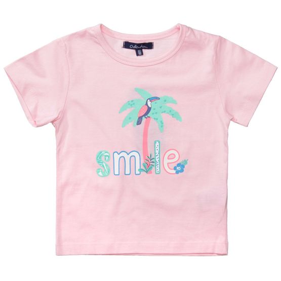 T-Shirt SMILE Palmenmotiv Mädchen Attention