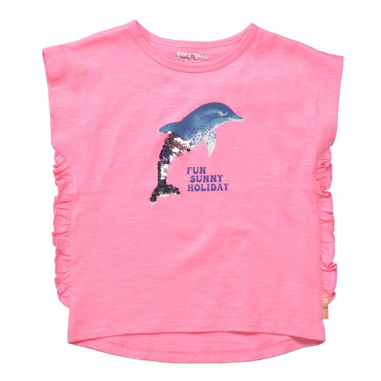 Top / T-Shirt Delphin Rüschen Mädchen Staccato