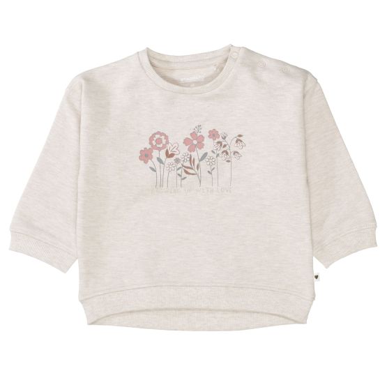 Sweatshirt Blumenmotive Rundhals Mädchen Staccato