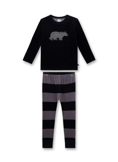 Schlafanzug Nicky Eisbärmotiv Jungen Sanetta