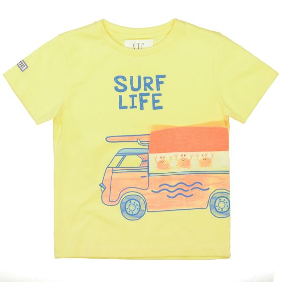 T-Shirt Bus interaktiv SURF LIFE Jungen Staccato