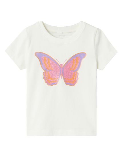 T-Shirt Schmetterling Glitzer Mädchen name it