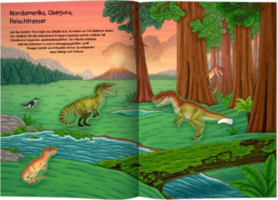 Buch Natur-Stickerwelt Dinosaurier & Co Coppenrath