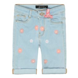Capri-Jeans Blumenstickereien Mädchen Jette
