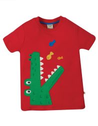 T-Shirt Krokodil Fische Jungen Frugi 