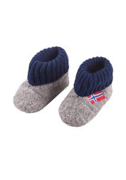Babyschühchen Fleece Norwegen-Flagge Maximo