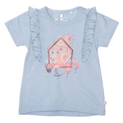 T-Shirt Haus Flamingos Rüschen Mädchen Basefield