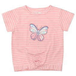 T-Shirt Schmetterling geringelt Mädchen Staccato