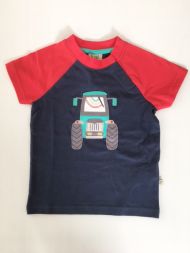 T-Shirt Traktor Kontrastärmel Jungen frugi
