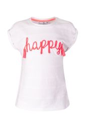 T-Shirt HAPPY Quasten Mädchen happy girls