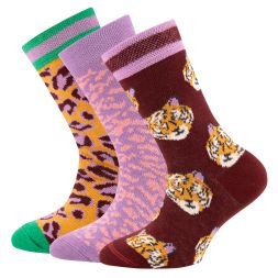 3er Pack Socken Tigermuster Mädchen Ewers