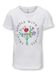 T-Shirt Blumenstickerei Mädchen Kids Only