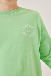 Sweatshirt Logoprint Rundhals Jungen Garcia