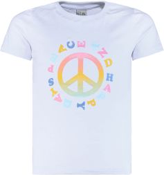 T-Shirt Peace Mädchen Blue Effect