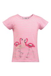 T-Shirt Flamingos geringelt Mädchen happy girls