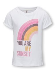 T-Shirt Regenbogen Sunset Mädchen Kids Only