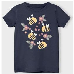 T-Shirt Blumen Bienen Mädchen name it