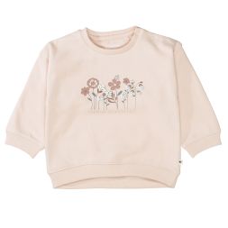 Sweatshirt Blumenmotive Rundhals Mädchen Staccato