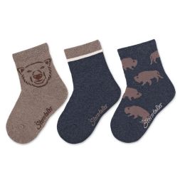 3er Pack Socken Bärenmotive Jungen Sterntaler