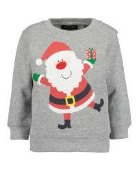 Weihnachts - Sweatshirt Happy Santa Blue Seven
