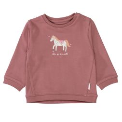 Sweatshirt Pferdemotiv Rundhals Mädchen Staccato