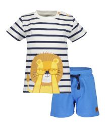 Set T-Shirt & Bermuda Löwe Jungen Blue Seven