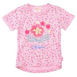 T-Shirt Blumenstickerei Mädchen Jette