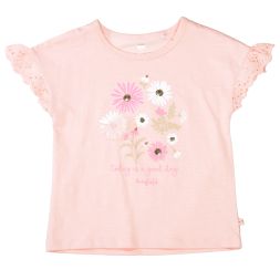 T-Shirt Blumen Spitzenärmel Mädchen Basefield