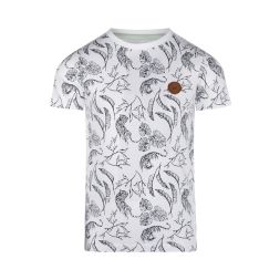 T-Shirt Tiger & Blätter Logopatch Jungen Koko Noko