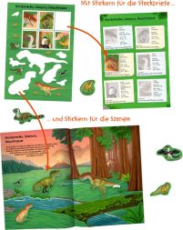 Buch Natur-Stickerwelt Dinosaurier & Co Coppenrath