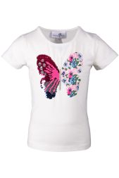 T-Shirt Schmetterling Mädchen happy girls