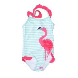 Badeanzug Flamingo geringelt Mädchen Staccato