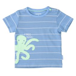 T-Shirt Oktopus Ringelmuster Jungen Staccato