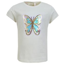 T-Shirt Schmetterling Pailletten Mädchen Someone